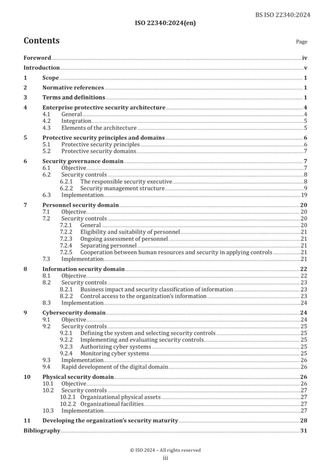 ISO 22340:2024 标准目录